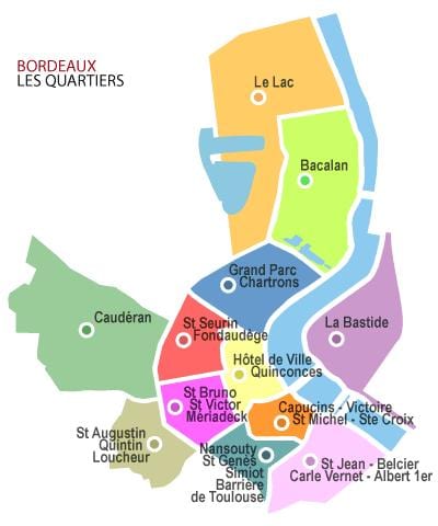 نقشه از بوردو arrondissement